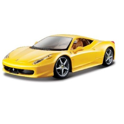 Автомодель - 458 ITALIA (жовтий, червоний, 1:24) 18-26003