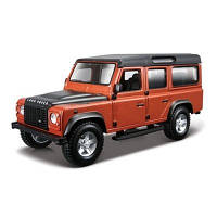 Автомодель - Land Rover Defender 110 (Белый, Оранжевый Металлик 1:32) Bburago 18-43029