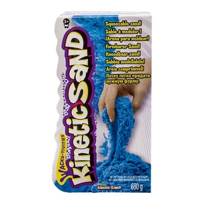 Пісок для дитячої творчості KINETIC SAND COLOR блакитний 680 г Wacky-Tivities 71409B
