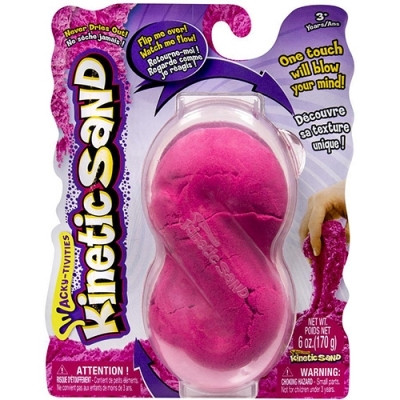 Пісок для дитячої творчості KINETIC SAND NEON рожевий 170 г Wacky-Tivities 71401Pn
