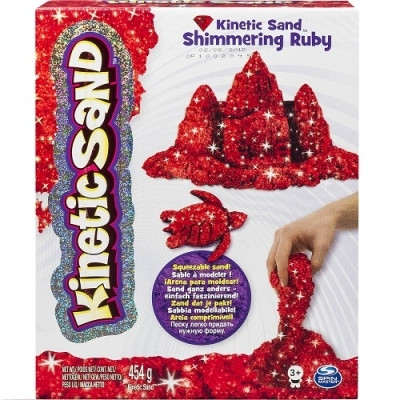 Пісок для дитячої творчості KINETIC SAND червоний METALLIC 454 г Wacky-Tivities 71408Rub