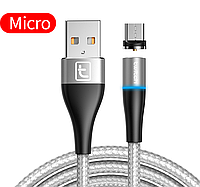 Магнитный кабель для зарядки USB - Micro USB / микро ЮСБ зарядный провод шнур для телефона смартфона WQ3S