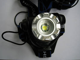Налобний ліхтар на світлодіоді CREE XM-L з автомобільним зарядним пристроєм