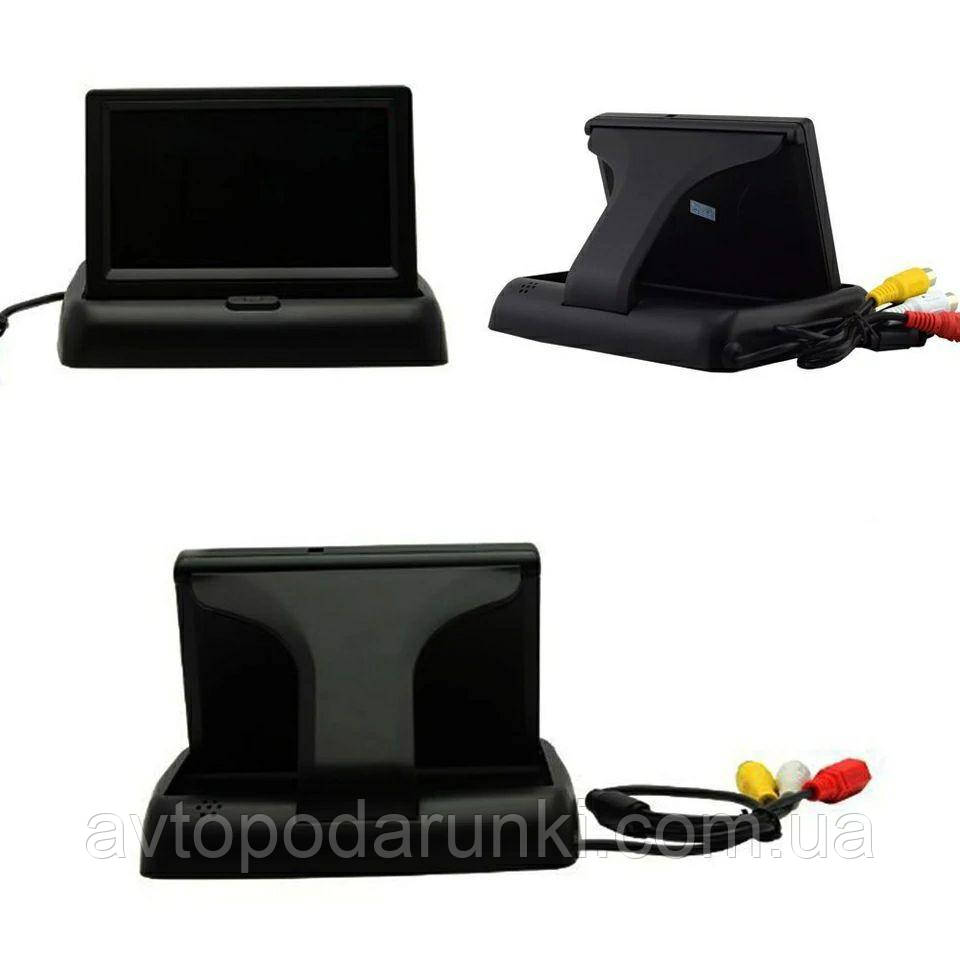 Монітор для камери заднього огляду, 4,3-дюймовий
TFT LCD HD кольоровий цифровий монітор для камер ( Розкладний, 2AV, фото 1