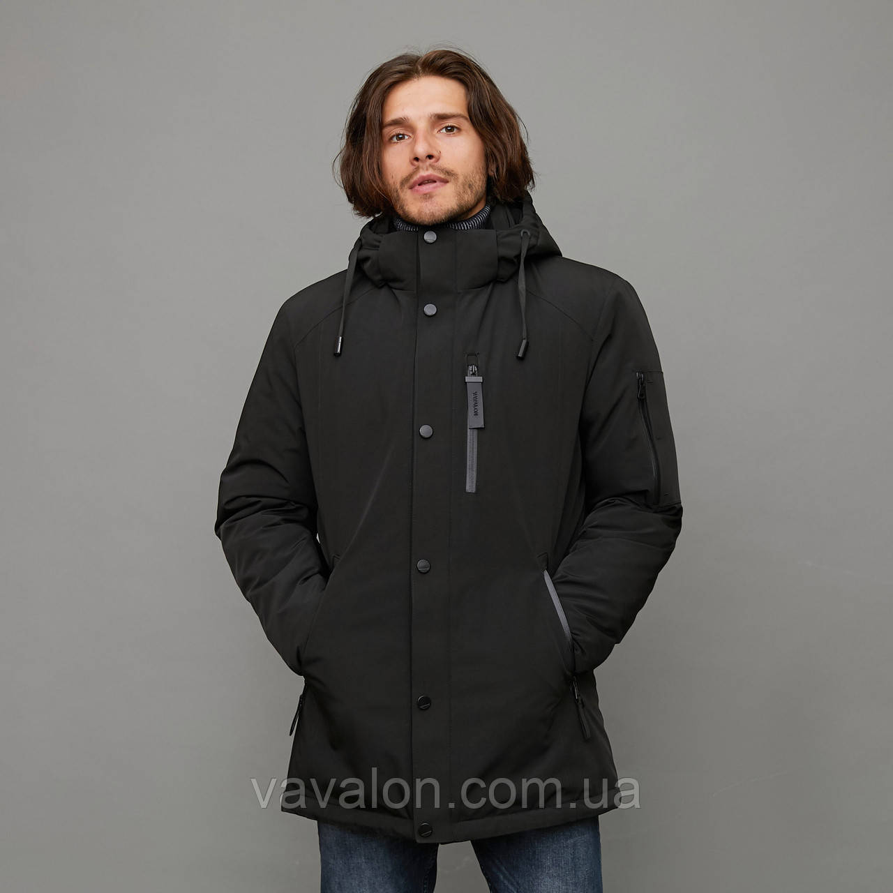 Зимова чоловіча куртка Vavalon KZ-2003 Black