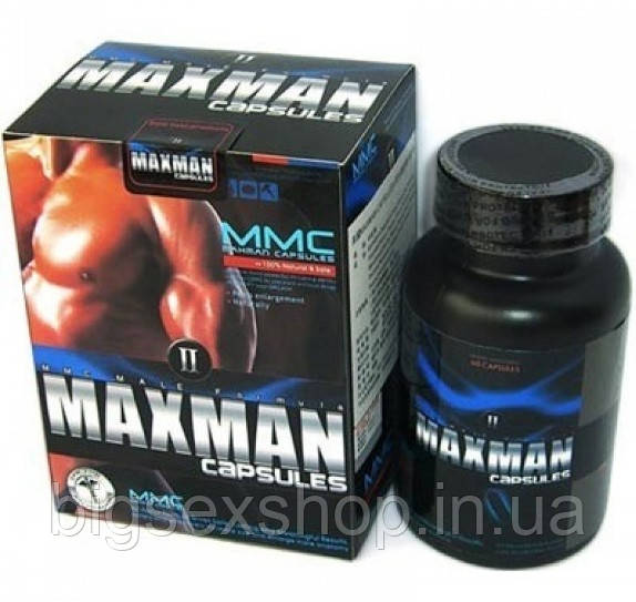 Капсули для потенції Maxman 2 + зростання пеніса, фото 1