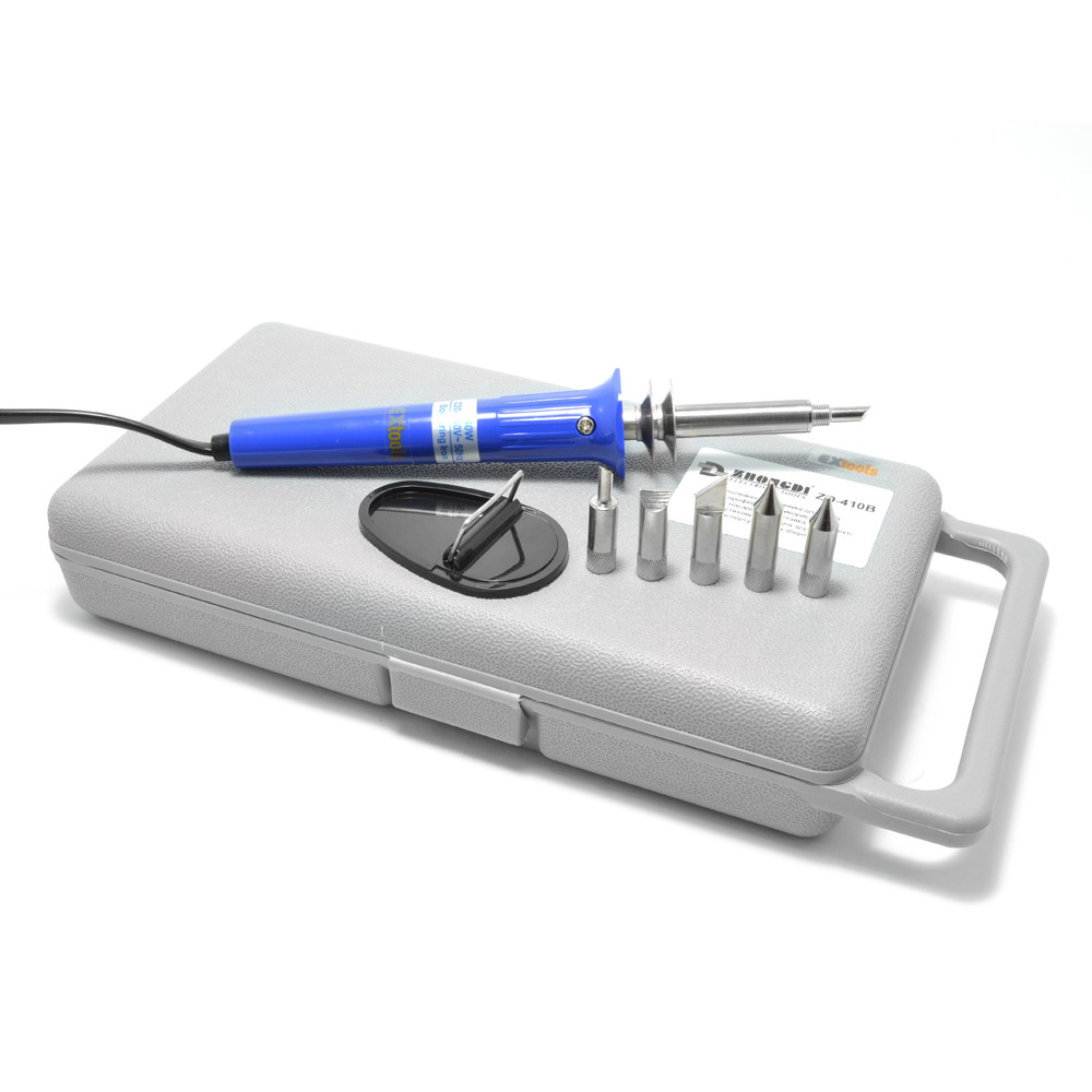 Набір для випалювання для дерева ZD-410B (випалювач + 6 наконечників + кейс + підставка)