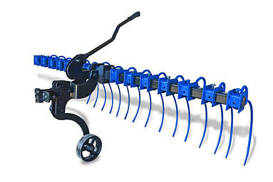 Граблі для мотоблока зі зв'язкою і опорним колесом (Expert)