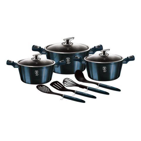 Комплект посуду BERLINGER HAUS Aquamarine Metallic Line 10 пр Колір синій 6152BH