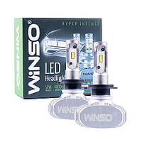 Лед лампы Winso LED H7 12/24V 50Вт световой поток 4000LM температура 6000К (комплект 2шт)