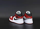 Кросівки чоловічі Nike Jordan 1 Retro (найк аїр джердан червоні чорні), фото 7