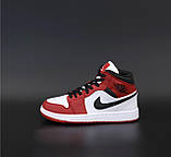 Кросівки чоловічі Nike Jordan 1 Retro (найк аїр джердан червоні чорні), фото 6