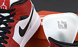 Кросівки чоловічі Nike Jordan 1 Retro (найк аїр джердан червоні чорні), фото 8
