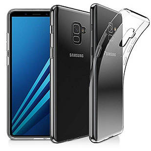 Чохол силіконовий для Samsung A730 (A8 Plus-2018) ультратонкий прозорий (сасмунг а730 а8 плюс 2018)