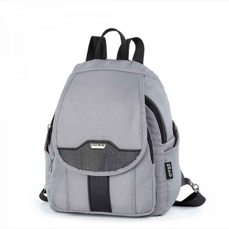 Рюкзак міський маленький молодіжний жіночий модний сірий Dolly 377