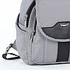 Рюкзак міський маленький молодіжний жіночий модний сірий Dolly 377, фото 8