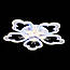 Світлодіодна люстра пелюстки з пультом та підсвічуванням до 25 кв.м колір Білий 125 Ват Diasha 8169/5WH 3color, фото 2