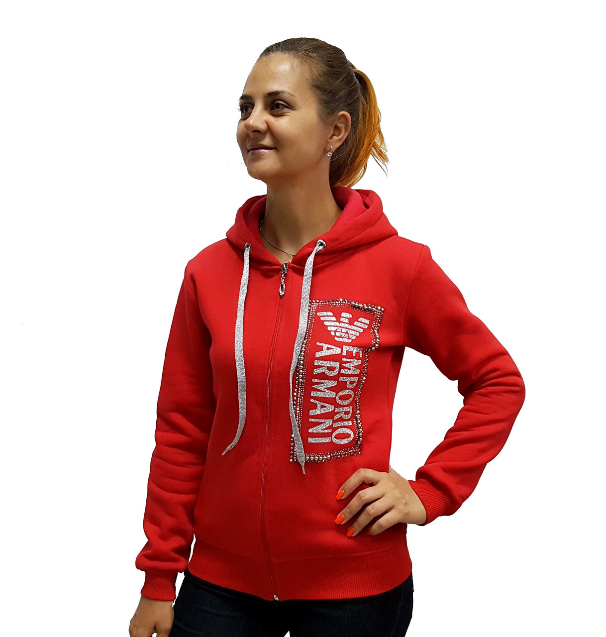 Жіночий теплий зимовий костюм на флісі Armani, оригінал.