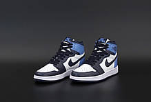 Жіночі кросівки Nike Air Jordan.Blue. ТОП Репліка ААА класу., фото 2