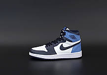 Жіночі кросівки Nike Air Jordan.Blue. ТОП Репліка ААА класу., фото 3