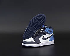 Жіночі кросівки Nike Air Jordan.Blue. ТОП Репліка ААА класу.