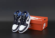 Жіночі кросівки Nike Air Jordan.Blue. ТОП Репліка ААА класу., фото 2