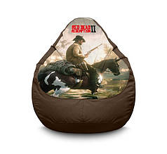 Крісло мішок "RDR 2. Arthur Morgan and horse" Оксфорд