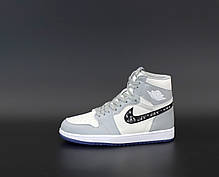 Женские кроссовки Nike Air Jordan. Grey. ТОП Реплика ААА класса., фото 3