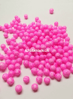 Пенопластовые шарики для слайма крупные розовые, 7-9 мм