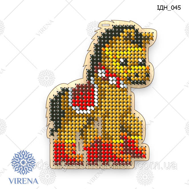 Заготівля з фанери для вишивки бісером "Новорічна іграшка" ІДН_045, фото 1
