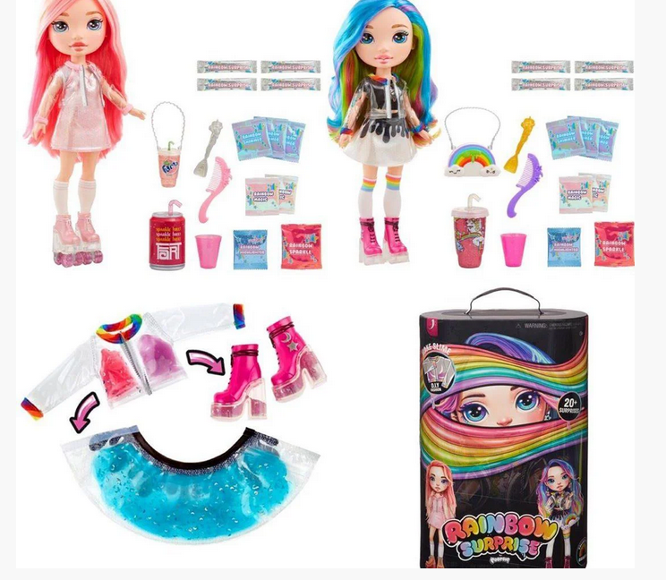 Ігровий набір з лялькою серії Poopsie Rainbow Girls Райдужна або Рожева