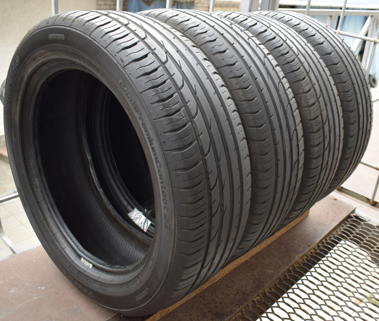 Летние шины б/у 215/55 R18 Continental ContiPremiumContact 2, комплект ...