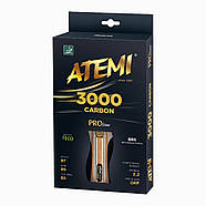 Ракетка для настільного тенісу Atemi 3000 Carbon ECO-Line (10054), фото 3