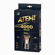 Ракетка для настільного тенісу Atemi 4000 Balsa ECO-Line (10058), фото 3