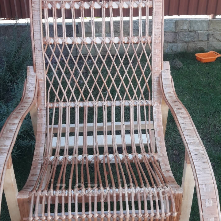 Плетеная кресло-качалка из лозы РОЗБОРНАЯ - фото 7 - id-p1258701904