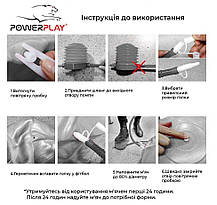М'яч для фітнесу 75 см PowerPlay 4003 Ліловий, фото 3