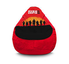 Крісло мішок "RDR 2. Van der Linde gang and sunset" Флок