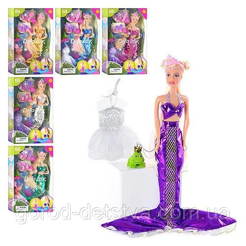 Лялька DEFA 6021 русалка, аксесуари, мікс видів, в коробці, фото 1