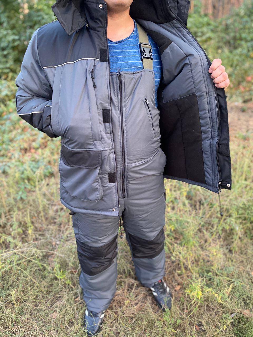 Зимовий костюм для риболовлі та полювання Colambia Сіро /чорний ,якісний.Хіт!!, фото 1