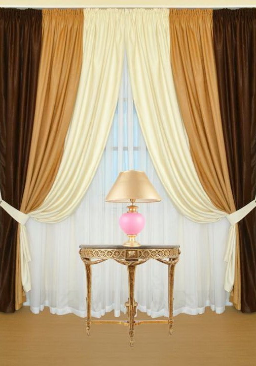 Готові Портьєри "Софт Ексклюзив", штори № 1 (венге)