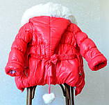Дитяча куртка-пуховик для дівчинки "Буратинка" на зростання 86-116 см, фото 5