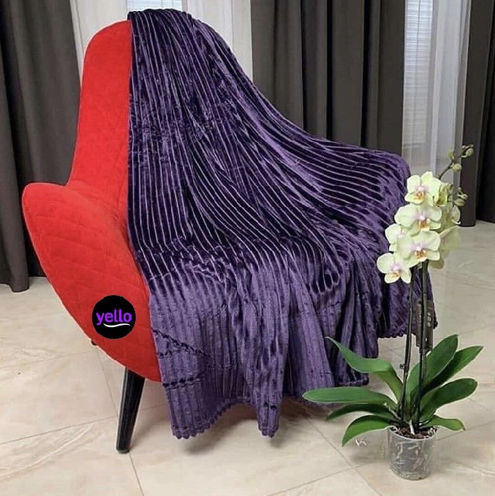 Плед велсофт 180х200  ⁇  Плед двоспальний  ⁇  плед на ліжко  ⁇  Плед мікрофібра  ⁇  Плед-покривало  ⁇  Плед смужка, фото 1