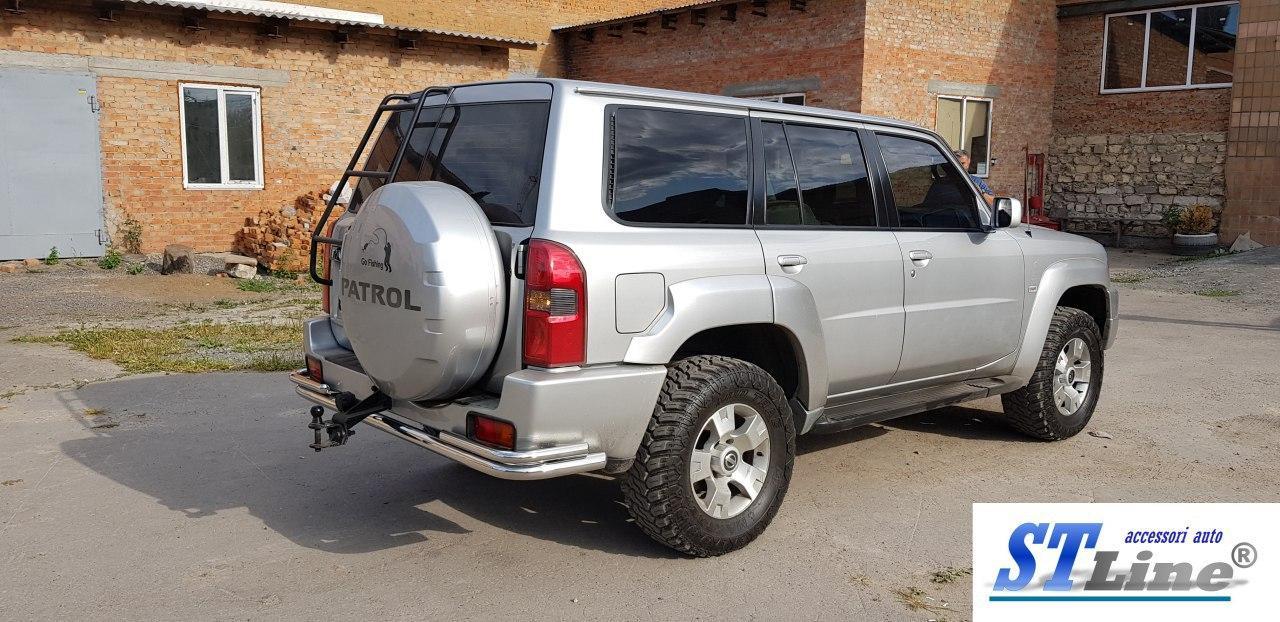 Захист заднього бампера на Nissan Patrol (1997-2013), фото 1