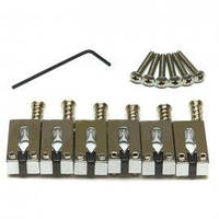 Набор сёдел для гитар Strat/Tele Graph Tech PG-8001-0C String Saver Classics Strat&Tele Style Offset Chrome (6