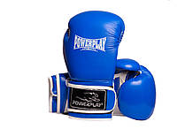 Боксерські рукавиці PowerPlay 3019 Сині 10 унцій