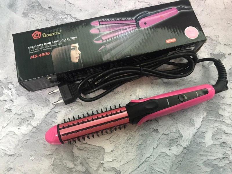 Плойка 3в1 Domotec MS-4906 Гофре / Плойка / Випрямляч, фото 1