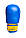 Боксерські рукавиці PowerPlay 3004 JR Classic Синьо-Жовті 6 унцій, фото 2