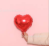 Сердце 10" красное шар фольгированный
