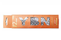 Цепь 12 ск. 126зв. silver/silver YBN S12 с замком