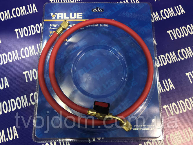Купить Шланг заправочный для фреона VALUE R-410-0,9м+кран (1/4 - 5/16 ...